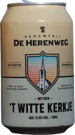't Witte Kerkje bier blikje van 33cl
