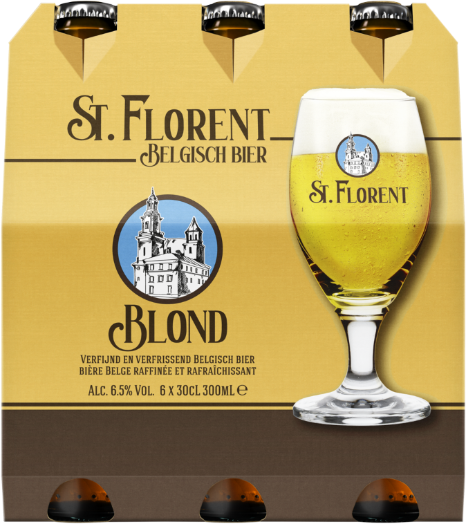 St. Florent Blond sixppack met flesjes van 30cl