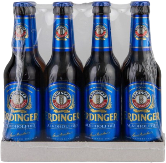 Erdinger Alkoholfrei tray met 8 flesjes van 33cl