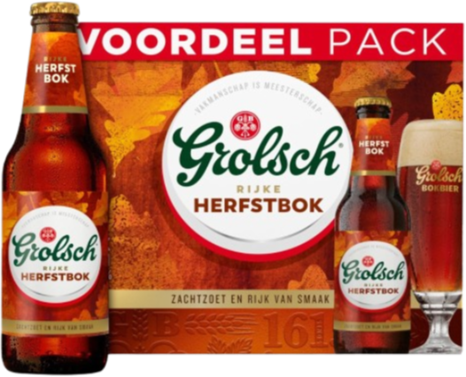 Grolsch Herfstbok doos met 12 flesjes van 30cl