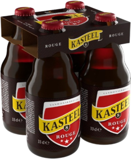 Kasteel rouge set van 4 flesjes 33cl