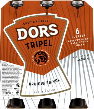 Dors Tripel sixpack met flesjes van 30cl