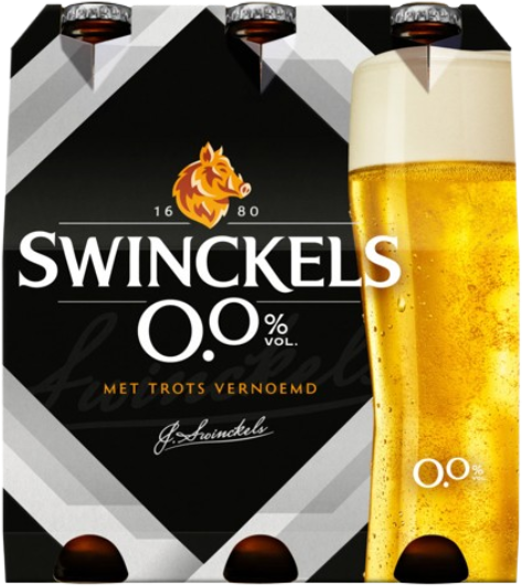 Swinckels 0.0% sixpack met flesjes van 30cl