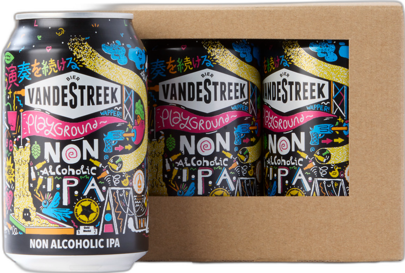 VandeStreek Playground IPA 0.5% doos met 9 blikjes van 33cl