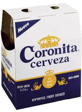 Coronita cerveza (corona bier)
