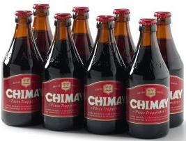 Chimnay rood - Set van 8 flesjes bier