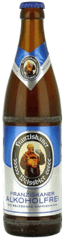 Halve liter fles van Franziskaner Weissbier Alkoholfrei