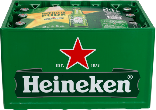 Heineken krat van 24 flesjes á 0,30 liter