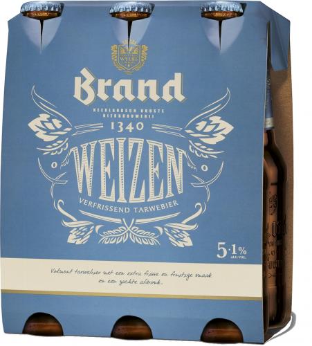 Brand weizen set van 6 flesjes á 0,30 liter