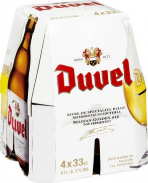 Duvel set van 4 flesjes á 0,33 liter
