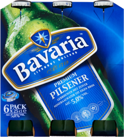 Bavaria Set van 6 flesjes van 0,25 liter