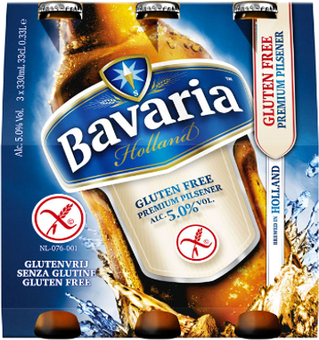 Ba­va­ria Pre­mi­um pil­se­ner glu­ten­vrij set van 3 flesjes á 0,33 liter
