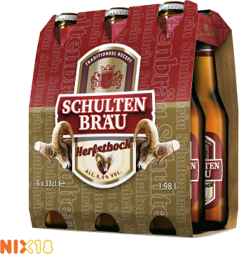 Schultenbrau herfstbok set van 6 flesjes a 0,33 liter