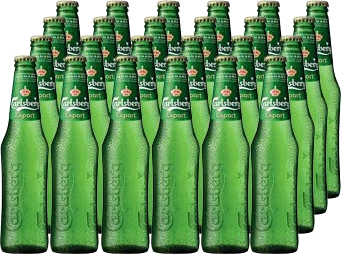 Carlsberg doos van 24 flesjes a 0.25 liter 