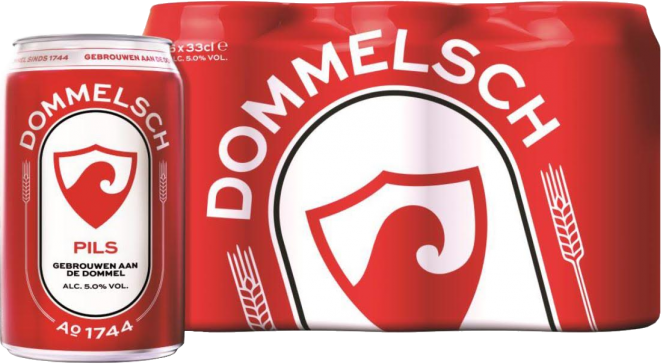 Dommelsch set van 6 blikjes á 0,33 liter