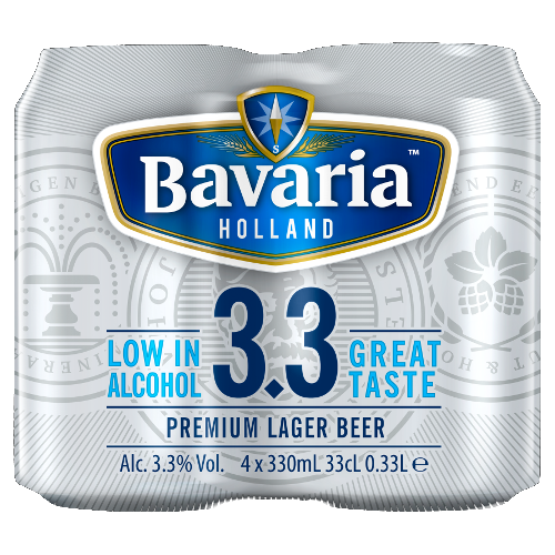 Bavaria Premium Lager set van 4 blikjes á 0,33 liter