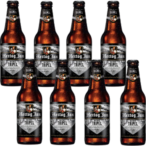Hertog Jan Tripel set van 8 flesjes á 0,30 liter