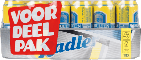 Schultenbrau Radler tray met 18 blikken van 50cl
