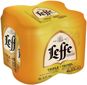 Lef­fe Tri­pel blikjes á 4 x 0,33 liter