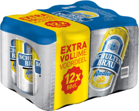 Schultenbrau radler lemon set met 12 blikken van 50c