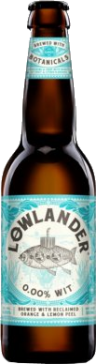 Lowlander 0.00% white flesje van 33cl