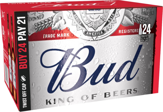 Bud doos met 24 flesjes van 30cl