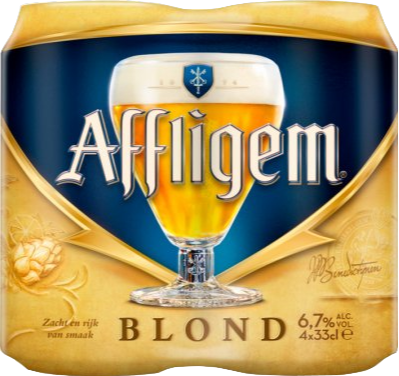 Affligem Blond set van 4 blikjes van 33cl