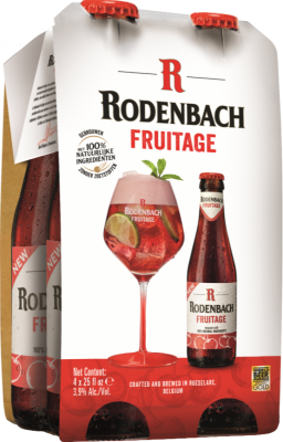 Rodenbach Fruitage 4pack met flesjes van 25cl