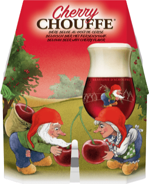 Cherry Chouffe 4pack met flesjes van 33cl