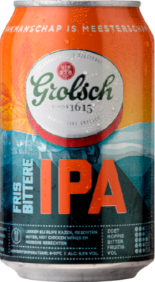 Grolsch IPA blikje van 33cl