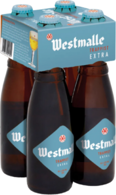Westmalle Extra set met 4 flesjes van 33cl