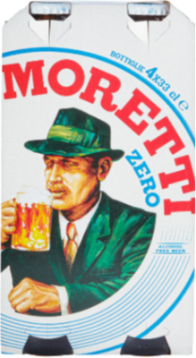Birra Moretti Zero 4pack met flesjes van 33cl