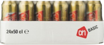 AH Basic pils tray met 24 blikken van 50cl