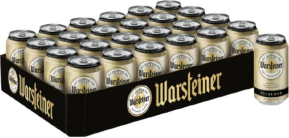 Warsteiner Tray met 24 blikjes van 33cl