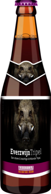 De Heidebrouwerij Everzwijn tripel flesje van 33cl
