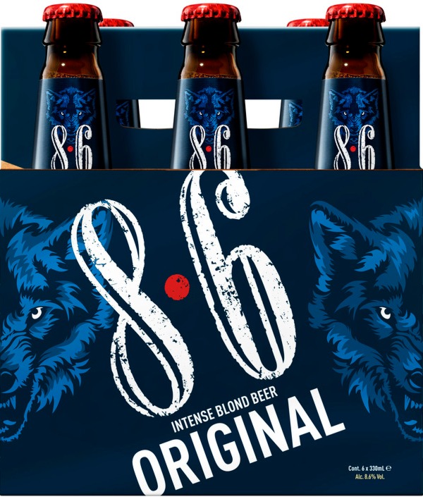 8.6 Original 6pack met flesjes van 33cl
