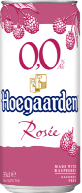 Hoegaarden rose alcoholvrij blikje van 33cl