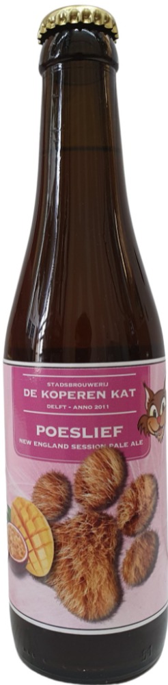 Koperen Kat Poeslief flesje van 33cl