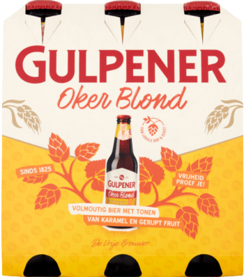 Gulpener Oker Blond sixpack met flesjes van 30cl