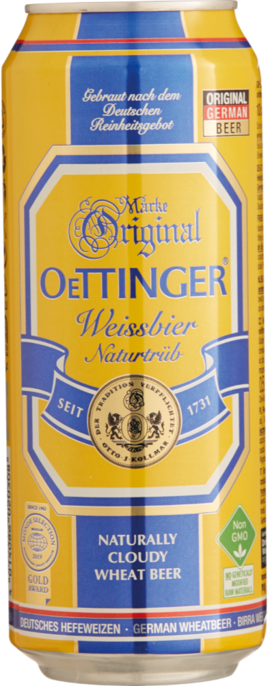Oettinger Weissbier blik van 50cl