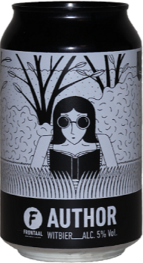 Frontaal Author blikje van 33cl
