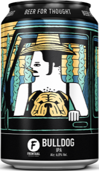 Frontaal Bulldog blikje van 33cl