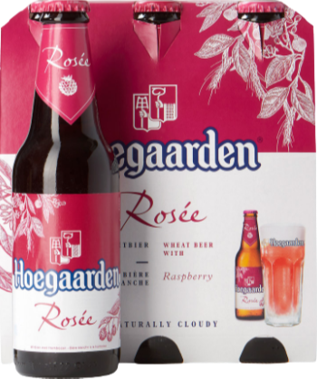 Hoegaarden Rosee sixpack met flesjes van 30cl