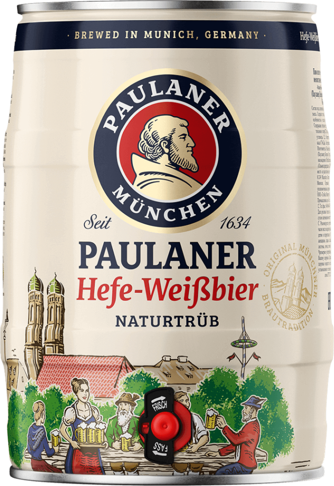 Paulaner Weissbier Tapvat van 5 liter