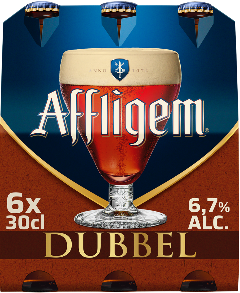 Affligem Dubbel set van 6 flesjes á 0,33 liter	