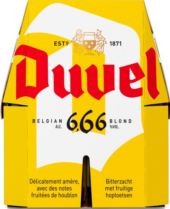 Duvel 6,66% 4pack met flesjes van 33cl