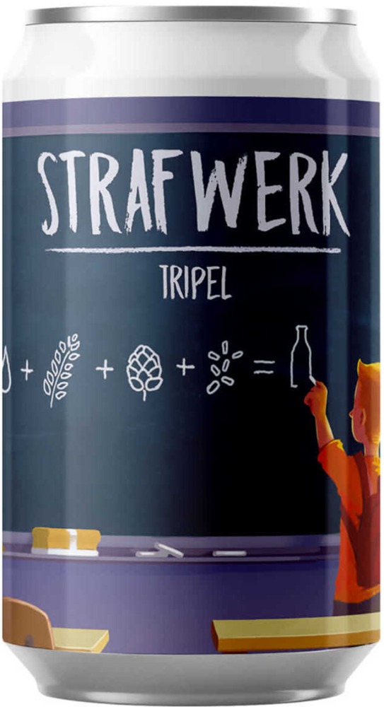 School Strafwerk Tripel blikje van 33cl