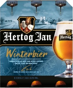 Hertog Jan Winterbier sixpack met flessen van 30cl