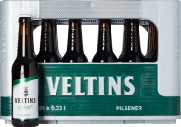 Veltins Pils krat met 24 flesjes van 33cl