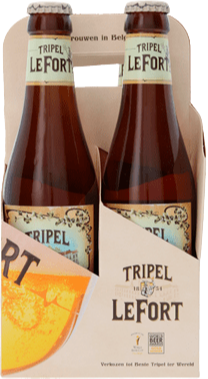 Tripel Lefort 4pack met flesjes van 33cl